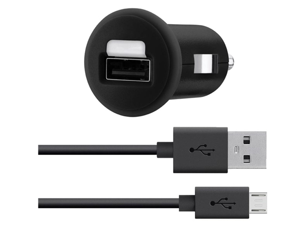 Belkin MIXIT Car Charger with 4-Foot Micro USB Charging Cable (2.1 Amp) - Black