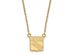 14k Yellow Gold NHL New York Rangers Small Necklace, 18 Inch