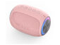 Oval Drum Bluetooth Speaker With LED Ring Light - Pink