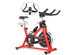 Goplus Stationary Indoor Fitness Cycling Bik w/ LCD Monitor Red - Black/Red