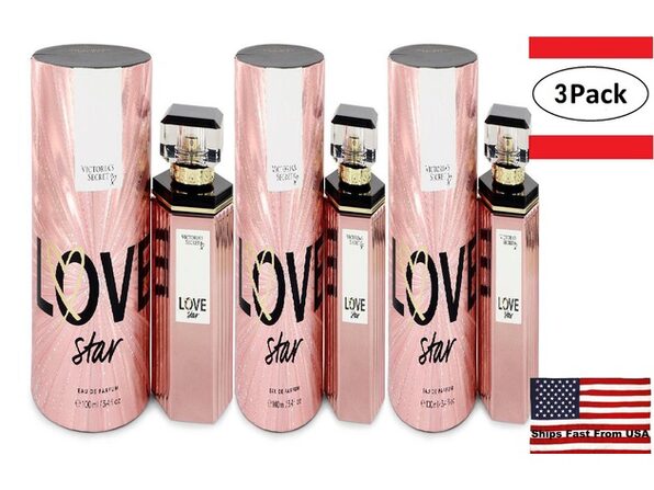 3 Pack Victoria's Secret Love Star by Victoria's Secret Eau