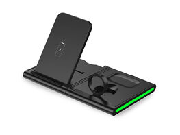 Magnetic Power Tiles: 4-in-1 Wireless Charging Station