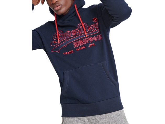 Superdry Downhill Racer Applique Blue T86162/ Sweatshirts and Hoodies Male Blue 