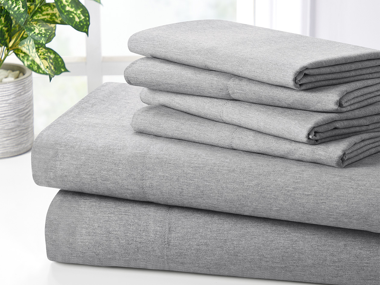 Bamboo Blend Chambray Sheet Set