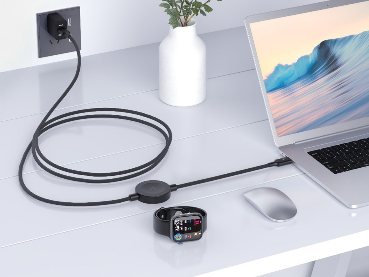 2-in-1 USB-C 65W Charging Cable with Built-in Apple Watch Charger