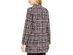 Calvin Klein Women's Petite Tweed Plaid Topper Jacket Red Size 12