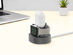 2-in-1 Apple Silicone Charging Stand (Grey)