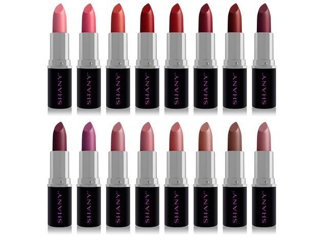 SHANY (Not So) Sweet Sixteen Creme Lipstick Set - Smooth, Highly Pigmented Lip Shades for All Day Wear - 16 Varying Colors