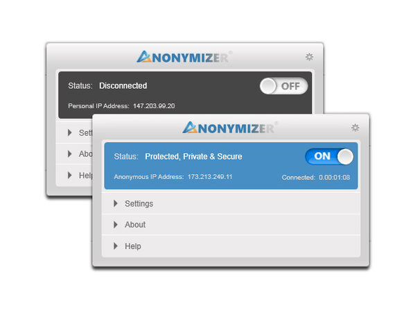sign up anonymizer universal
