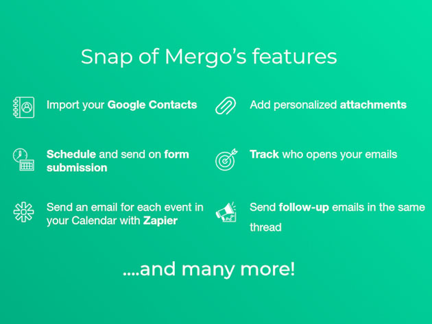 Mergo: The Easiest Mail Merge Tool for Gmail (Lifetime Subscription)