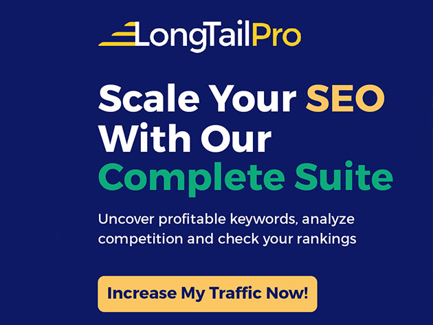 LongTailPro: One Time (1,000,000 Keyword Lookup Credits)