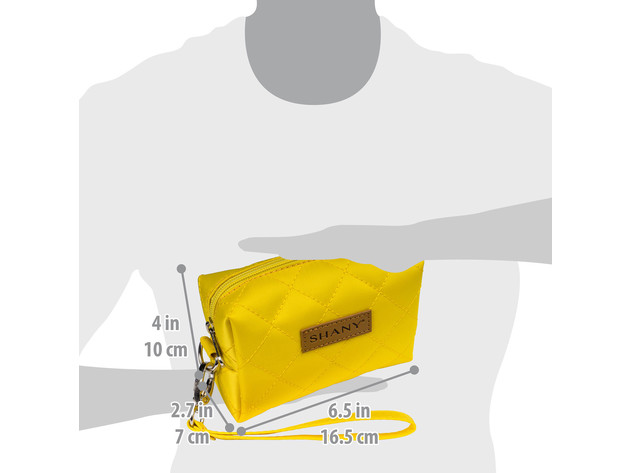 SHANY Limited Edition Mini Tote Bag and Travel Makeup Bag - YELLOW