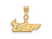 14k Gold Plated Silver South Florida Small 'USF' Pendant