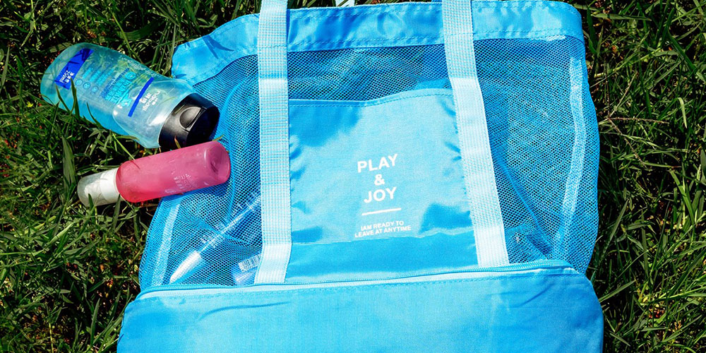 Beach Bag with Insulated Cooler