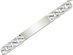 Mens Engraveable Polished Link ID Bracelet in Sterling Silver 8.5 Inches