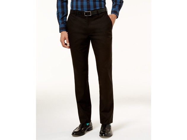 Alfani Men's Slim-Fit Stretch Pants Black Size 36X30