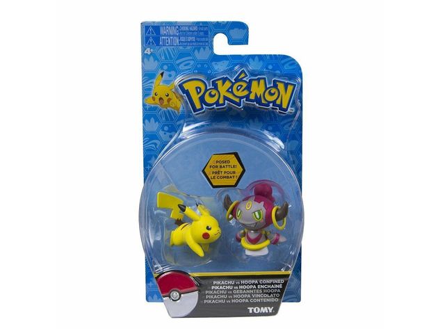 Pokemon 2 Pack Plastic Action Figures - Pikachu Vs Hoopa Confined