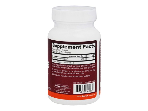 Jarrow Formulas - Pantethine 450 mg. - 60 Softgels