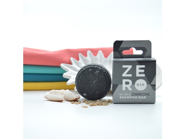 Zero Bar Eco-Friendly Shampoo Bar Charcoal Cleanser - Cruelty Free & Zero Waste - Argan Oil 1.8 Oz (50 g)