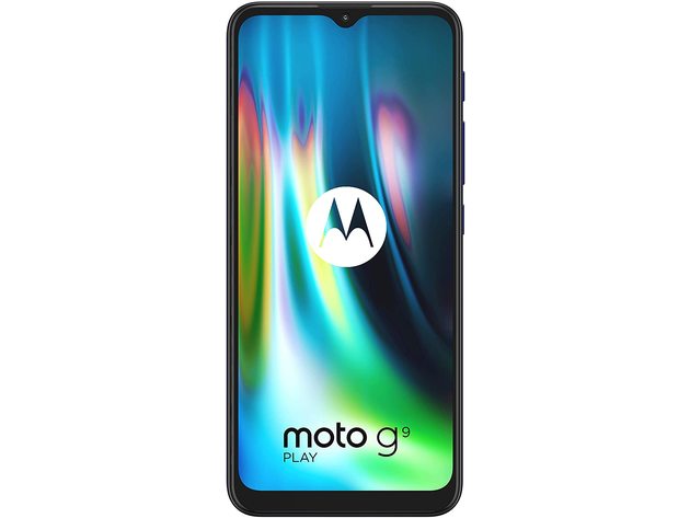 Motorola Moto G9 Play 6.5 64GB/4GB GSM Factory Unlocked Smartphone - Blue (Refurbished)