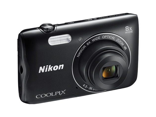 Nikon Coolpix A300 20MP Wide-Angle Point & Shoot Digital Camera Black