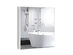 Costway Bathroom Cabinet Medicine Cabinet Wall Mount Double Door with Shelf and Mirror - White