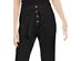 INC International Concepts Women's Paperbag Tapered Linen-Blend Ankle Pants Black Size 10