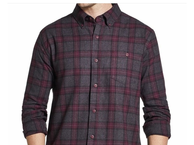 Weatherproof Men's Antique Plaid Flannel Shirt Purple Size 2 Extra Large