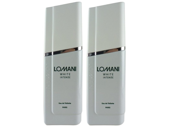 2-PACK Lomani White Intense Eau De Toilette Natural Spray Cologne for Men, 3.3 oz. each (6.6 oz.)
