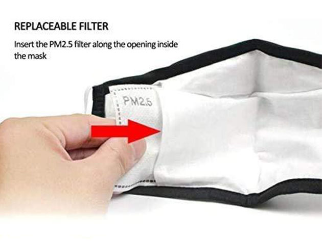 PM2.5 Activated Carbon Mask Filters (100-Pack)