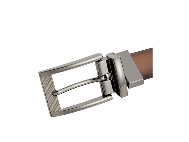 Alfani Men's  Leather Reversible Dress Belt"Tan Size 34