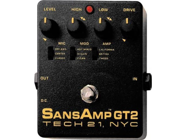 Tech 21 SansAmp GT2 Analog Mod and Speaker Cabinet/Mic Placement Configurations (Like New, Damaged Retail Box)