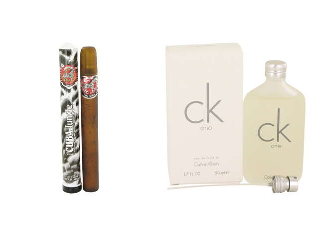 Gift set  CUBA JUNGLE ZEBRA by Fragluxe Eau De Parfum Spray 1.15 oz And  CK ONE EDT Pour/Spray (Unisex) 1.7 oz