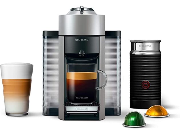 Nespresso Vertuo Coffee Espresso Aeroccino Milk Frother ENV135SAE - SILVER Like New