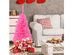 3 Foot Premium Mini Artificial Christmas Tree Pink w/ Plastic Stand