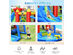 Costway Inflatable Bouncer Water Climb Slide Bounce House Splash Pool w/ Blower - Multicolor