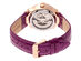 Empress Francesca Automatic MOP Leather-Band Watch (Fuchsia)