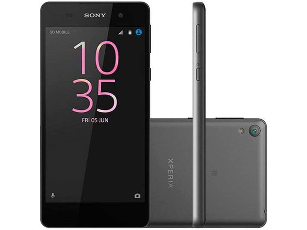 Sony Xperia E5 16GB/1.5GB Unlocked GSM 4G LTE 5.0" Display Smartphone - Black (Refurbished)