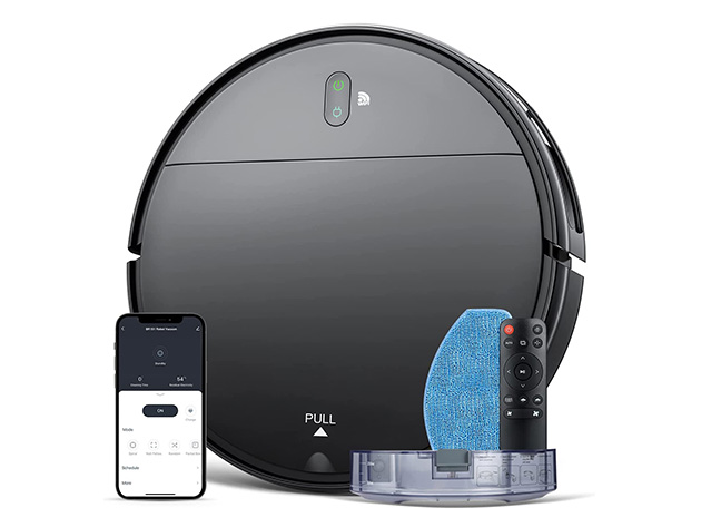 ZCWA 2-in-1 Robot Vacuum & Mop Combo with Wi-Fi/App/Alexa - Black (Open Box)