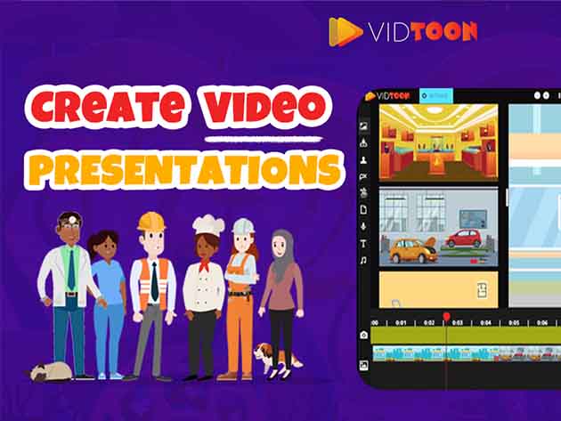 VidToon 2.0 Animated Video Maker: Lifetime Subscription