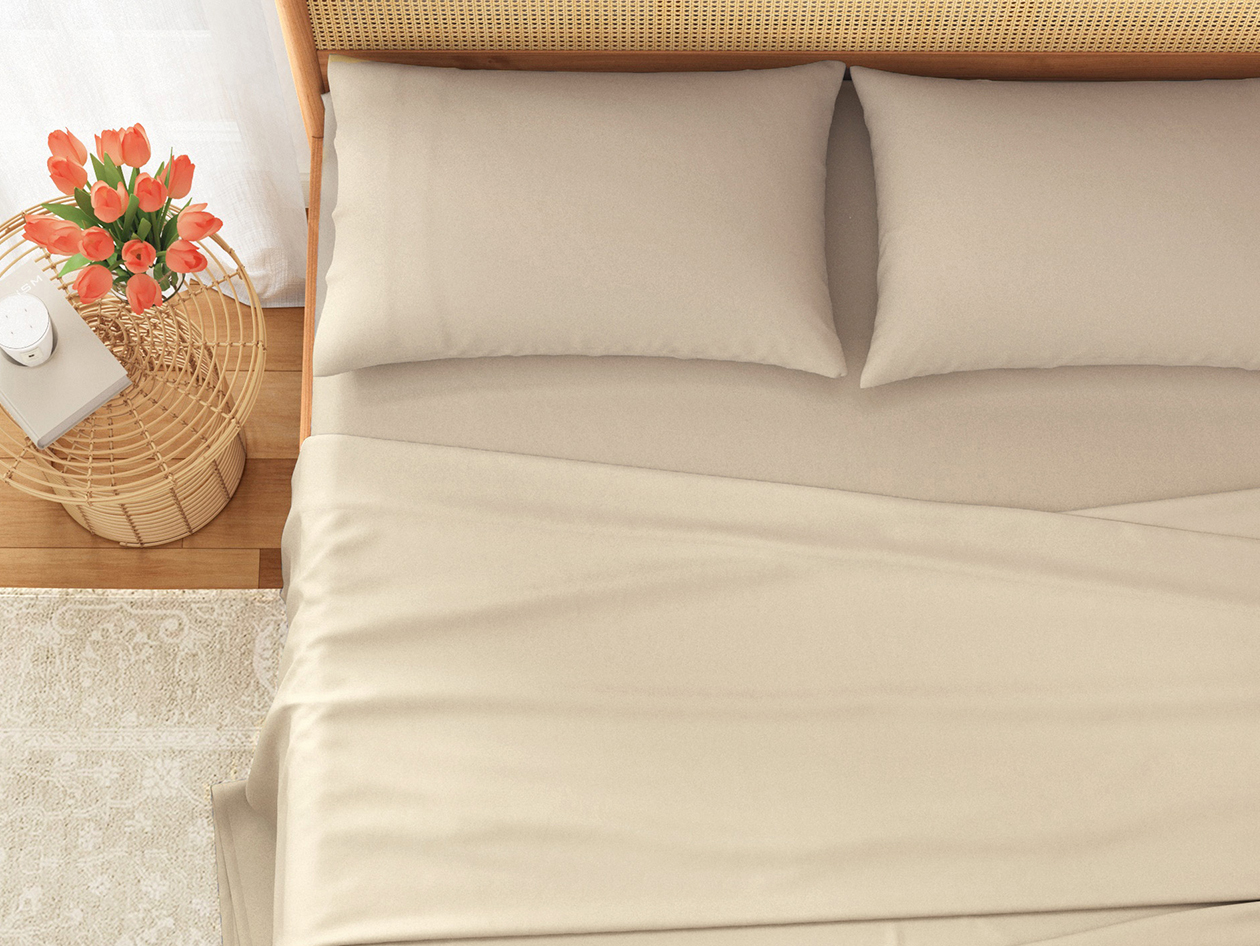 4-Piece Pre-Washed Microfiber Sheet Set