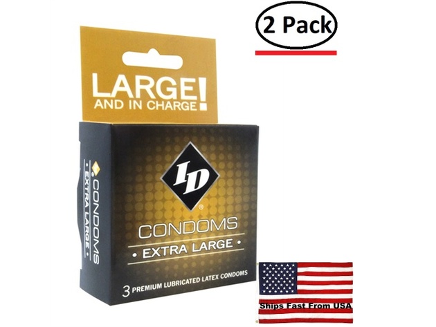 ( 2 Pack ) ID Extra Large Condoms - 3 Pack