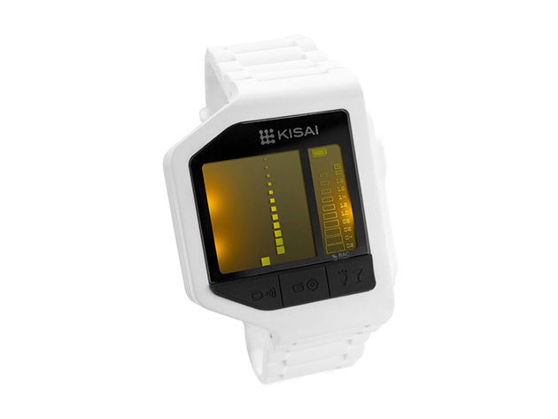 TokyoFlash Limited-Edition Breathalyzer Watch (White/International)