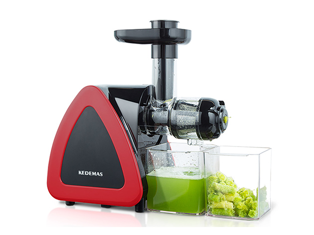 Cold Press Slow Masticating Juicer Machine with Reverse Function (Red)