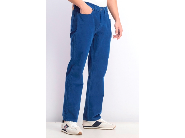 Levi's Men's 514 Straight-Leg Corduroy Pants Blue Size 31X32