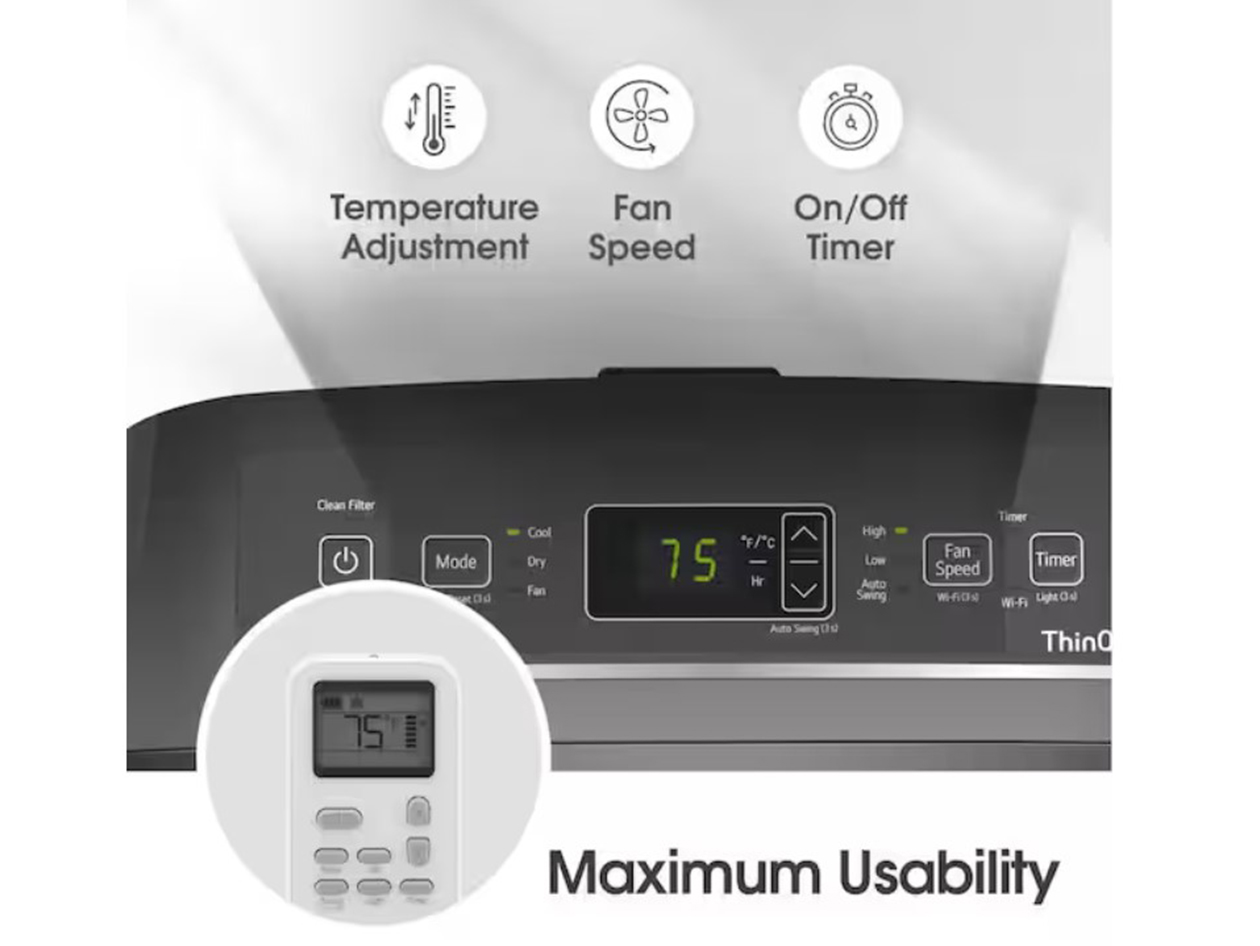 LG 8,000 (SACC) / 12,000 BTU (ASHRAE) Smart Wi-Fi Portable Air Conditioner