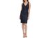 Vince Camuto Women's Sleeveless V-neck Embellished Cocktail Dress Navy Size 12