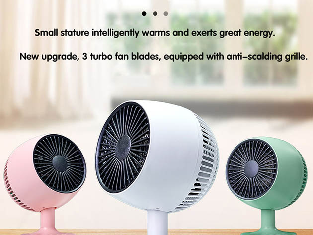 Eden Comfort Oscillating Personal Heater (Green) | StackSocial