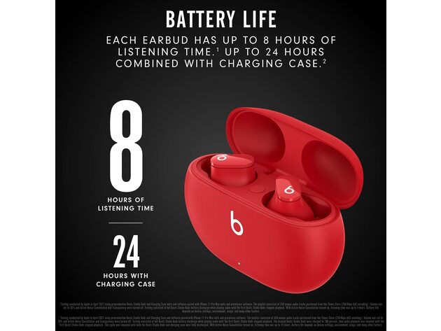 Beats Studio Buds Wireless Noise Cancelling Earbuds Red (Open Box)