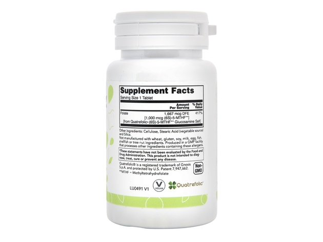 LuckyVitamin - Methylfolate 1000 mcg. - 90 Tablets